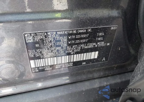 2023 Toyota Rav4 Le from USA, damaged, VIN 2T3H1RFV7PC240063